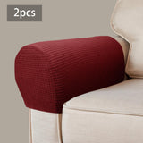 Maxbell Armchair Covers Furniture Protector Arm Covers for Bedroom  Wine Red