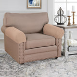 Maxbell Armchair Covers Furniture Protector Arm Covers for Bedroom  Light Brown