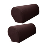 Maxbell Armchair Covers Furniture Protector Arm Covers for Bedroom  Dark Brown