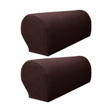 Maxbell Armchair Covers Furniture Protector Arm Covers for Bedroom  Dark Brown