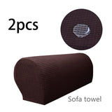 Maxbell Armchair Covers Furniture Protector Arm Covers for Bedroom  Dark Brown