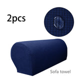 Maxbell Armchair Covers Furniture Protector Arm Covers for Bedroom  Dark Blue