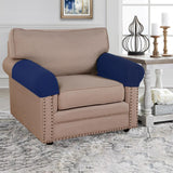 Maxbell Armchair Covers Furniture Protector Arm Covers for Bedroom  Dark Blue