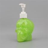 Maxbell Skull Shape Soap Dispenser Shower Gel Reusable Empty Bottle Transparent