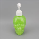 Maxbell Skull Shape Soap Dispenser Shower Gel Reusable Empty Bottle Transparent