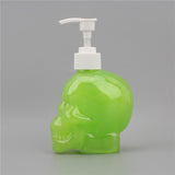 Maxbell Skull Shape Soap Dispenser Shower Gel Reusable Empty Bottle Transparent