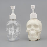 Maxbell Skull Shape Soap Dispenser Shower Gel Reusable Empty Bottle Transparent