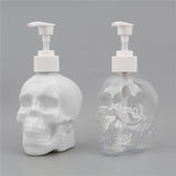 Maxbell Skull Shape Soap Dispenser Shower Gel Reusable Empty Bottle Transparent