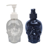 Maxbell Skull Shape Soap Dispenser Shower Gel Reusable Empty Bottle Transparent