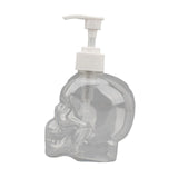 Maxbell Skull Shape Soap Dispenser Shower Gel Reusable Empty Bottle Transparent