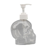 Maxbell Skull Shape Soap Dispenser Shower Gel Reusable Empty Bottle Transparent