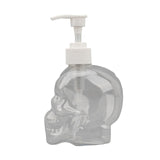 Maxbell Skull Shape Soap Dispenser Shower Gel Reusable Empty Bottle Transparent