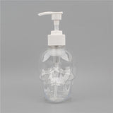 Maxbell Skull Shape Soap Dispenser Shower Gel Reusable Empty Bottle Transparent