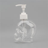 Maxbell Skull Shape Soap Dispenser Shower Gel Reusable Empty Bottle Transparent