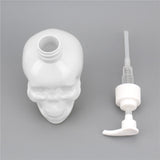 Maxbell Skull Shape Soap Dispenser Shower Gel Reusable Empty Bottle Transparent