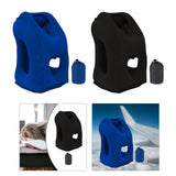 Maxbell Inflatable Travel Pillow Office Neck Pillow for Sleeping Traveling Blue