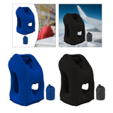 Maxbell Inflatable Travel Pillow Office Neck Pillow for Sleeping Traveling Blue