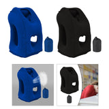 Maxbell Inflatable Travel Pillow Office Neck Pillow for Sleeping Traveling Blue