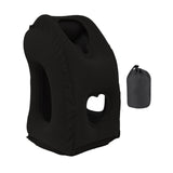 Maxbell Inflatable Travel Pillow Office Neck Pillow for Sleeping Traveling Black