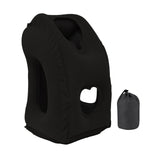Maxbell Inflatable Travel Pillow Office Neck Pillow for Sleeping Traveling Black