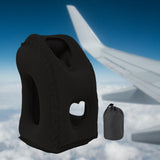 Maxbell Inflatable Travel Pillow Office Neck Pillow for Sleeping Traveling Black