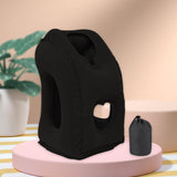 Maxbell Inflatable Travel Pillow Office Neck Pillow for Sleeping Traveling Black