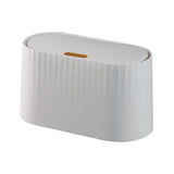 Maxbell Desk Garbage Can Storage Box for Pet Food with Lid for Desk Bedroom Office White