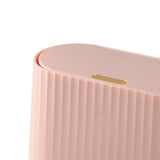 Maxbell Desk Garbage Can Storage Box for Pet Food with Lid for Desk Bedroom Office Pink