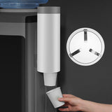Maxbell Cup Dispenser Household Reusable Automatic Remover for Party Office Wall Gray