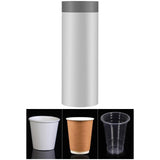 Maxbell Cup Dispenser Household Reusable Automatic Remover for Party Office Wall Gray