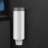 Maxbell Cup Dispenser Household Reusable Automatic Remover for Party Office Wall Gray
