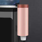Maxbell Cup Dispenser Household Reusable Automatic Remover for Party Office Wall Pink