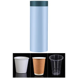 Maxbell Cup Dispenser Household Reusable Automatic Remover for Party Office Wall Blue