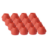 Maxbell 16Pcs Silicone Chair Leg Floor Protectors Replacable for Furniture Couch Round and Red