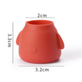 Maxbell 16Pcs Silicone Chair Leg Floor Protectors Replacable for Furniture Couch Round and Red