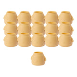 Maxbell 16Pcs Silicone Chair Leg Floor Protectors Replacable for Furniture Couch Round and Yellow