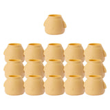 Maxbell 16Pcs Silicone Chair Leg Floor Protectors Replacable for Furniture Couch Round and Yellow