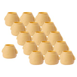 Maxbell 16Pcs Silicone Chair Leg Floor Protectors Replacable for Furniture Couch Round and Yellow