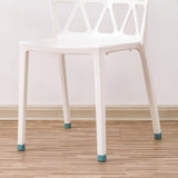 Maxbell 16Pcs Silicone Chair Leg Floor Protectors Replacable for Furniture Couch Square and Blue