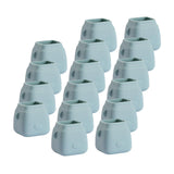 Maxbell 16Pcs Silicone Chair Leg Floor Protectors Replacable for Furniture Couch Square and Blue