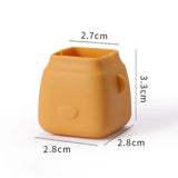 Maxbell 16Pcs Silicone Chair Leg Floor Protectors Replacable for Furniture Couch Square and Yellow