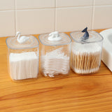 Maxbell Multipurpose Makeup Cotton Pad Organizer Transparent for Bathroom Restroom Swan