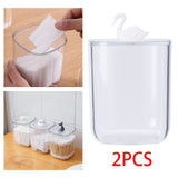 Maxbell Multipurpose Makeup Cotton Pad Organizer Transparent for Bathroom Restroom Swan