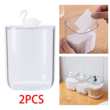 Maxbell Multipurpose Makeup Cotton Pad Organizer Transparent for Bathroom Restroom Swan