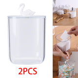 Maxbell Multipurpose Makeup Cotton Pad Organizer Transparent for Bathroom Restroom Swan