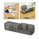 Maxbell Multifunctional Cable Management Box Cord Management for Cables Gray
