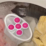 Maxbell Washing Machine Hair Cleanin Hair Remover Net Pouch Laundry Accessories Pink