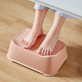 Maxbell Under Desk Foot Rest Ergonomic Foot Rest Comfortable Compact for Home Gaming Pink