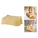 Maxbell Under Desk Foot Rest Ergonomic Foot Rest Comfortable Compact for Home Gaming Yellow