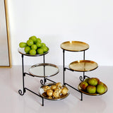 Maxbell 3 Tier Serving Tray Mini Cake Cupcake Stand Detachable for Party Home